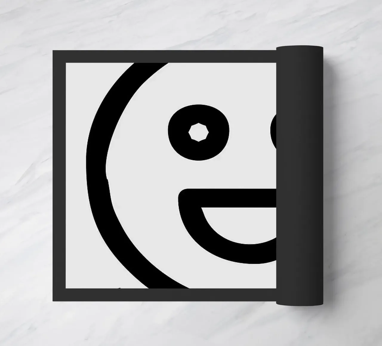 faccina sorridente emoji di felicità zerbino da Robert W Wakefield