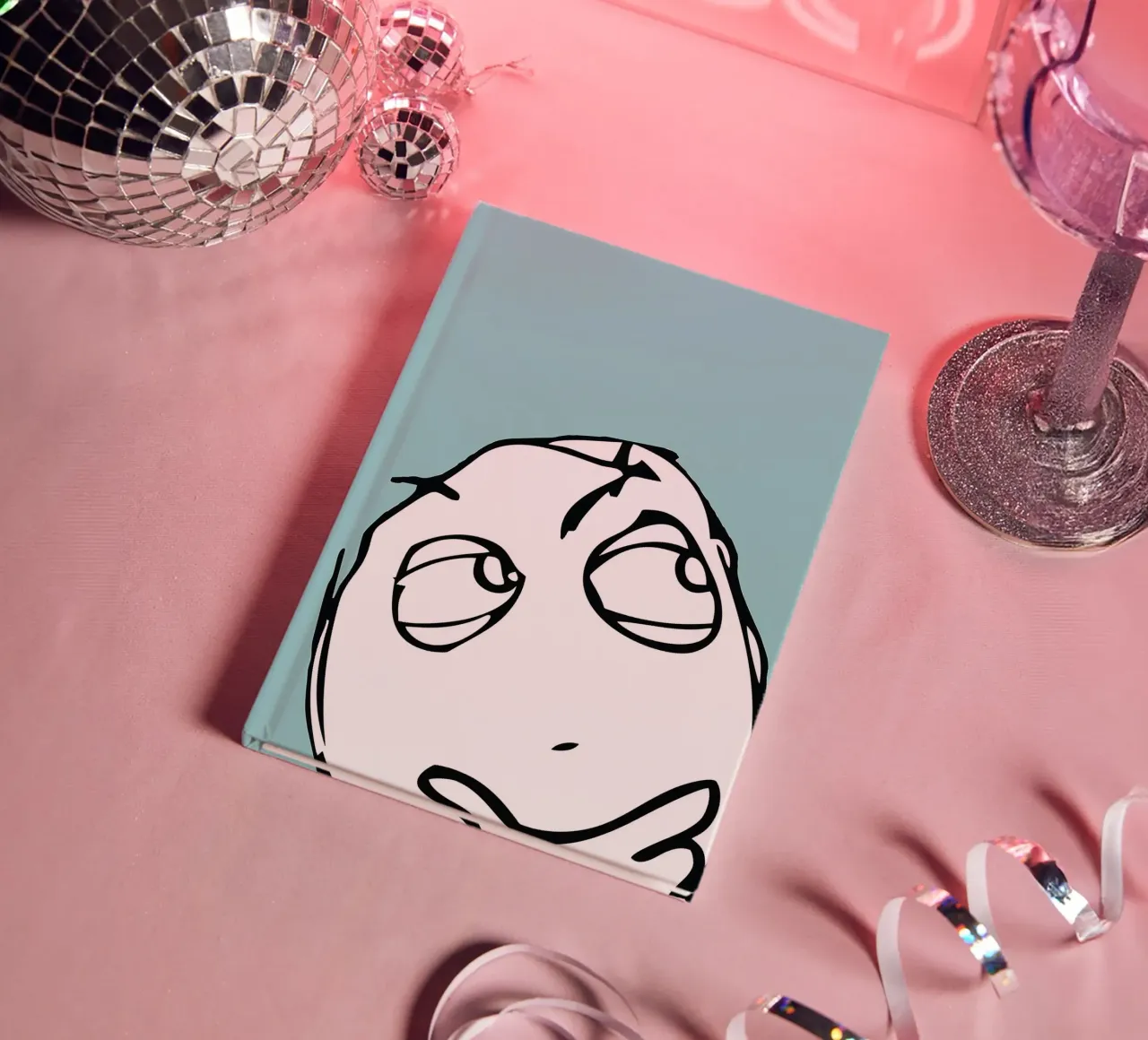 face expression thinking notebook by Robert W Wakefield