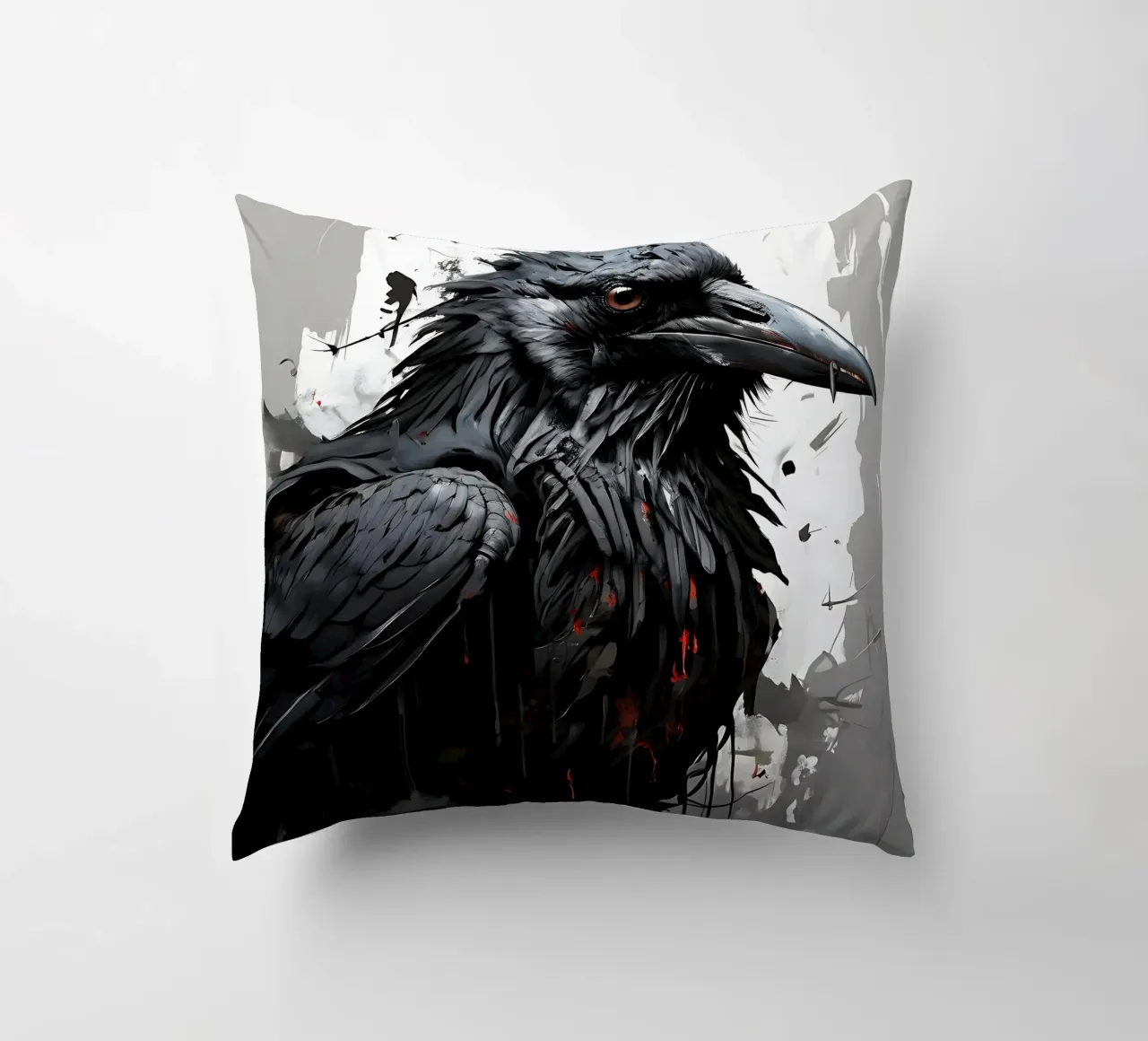 Corvo_Stile_I_1 cuscino da Tierisch bunt by LK