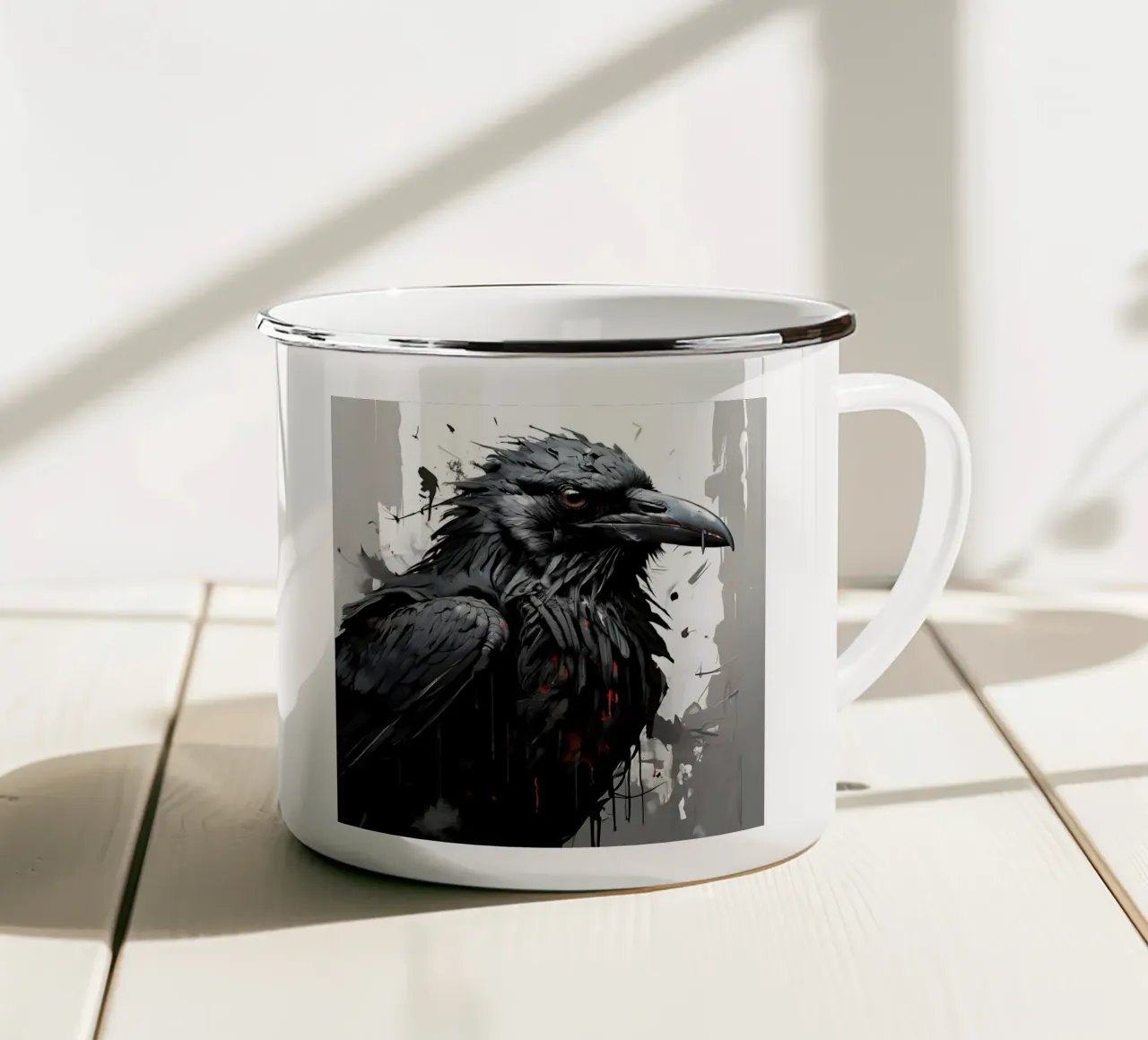 Corvo_Stile_I_1 tazza in smalto da Tierisch bunt by LK