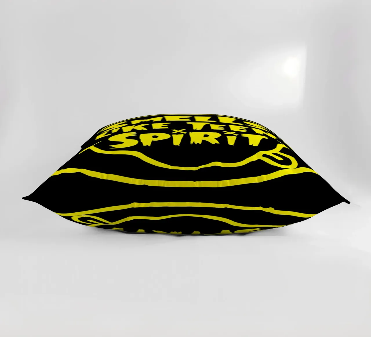 Nirvana - Yellow Emote decorative cushion by Tara Bergener