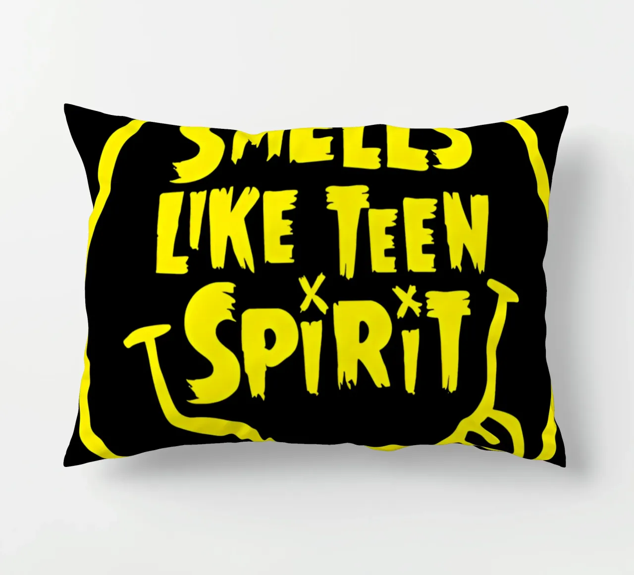 Nirvana - Yellow Emote decorative cushion by Tara Bergener