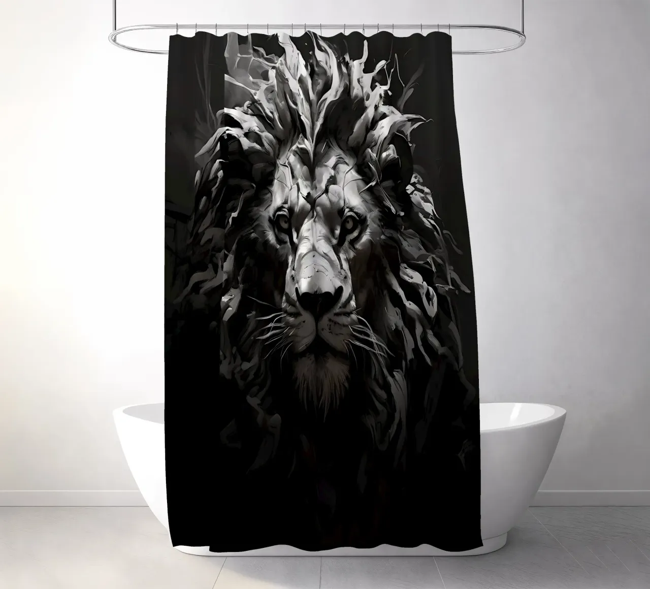 Leo_style_I_1 tenda da doccia da Tierisch bunt by LK
