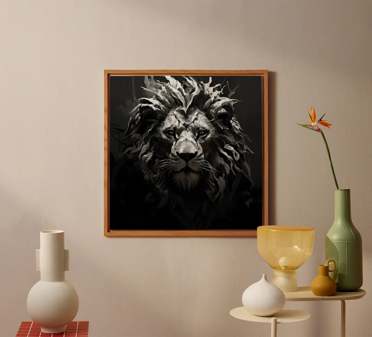 Leo_style_I_1 alluminio dibond da Tierisch bunt by LK