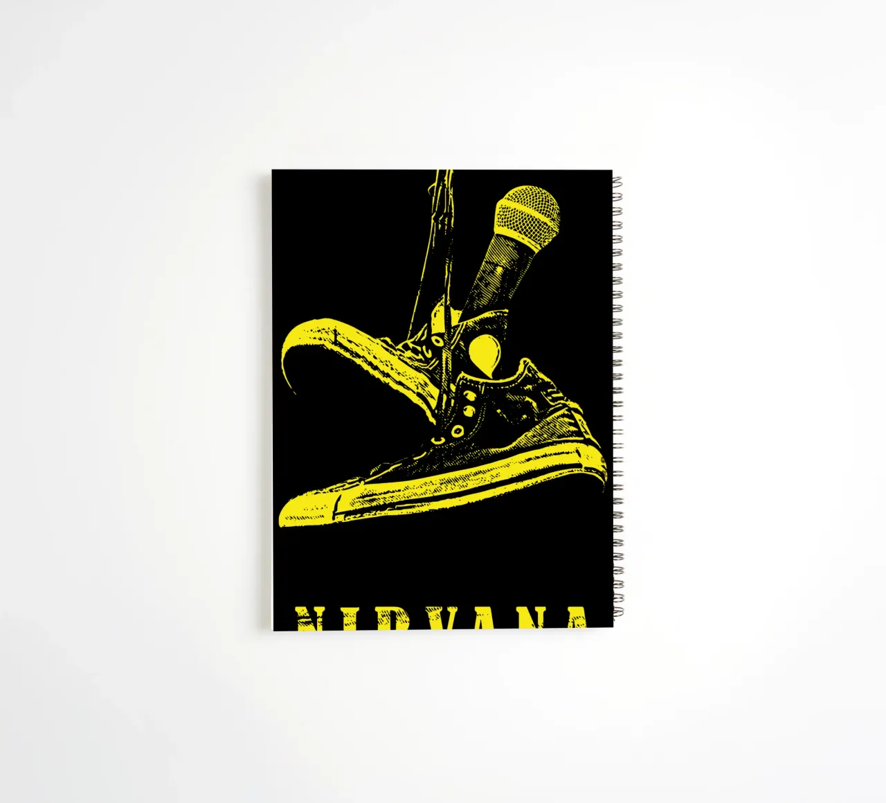 Nirvana - Alternative Indie spiral notebook by Tara Bergener