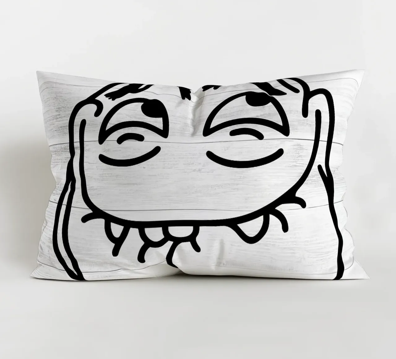 espressione sorridente da cartone animato cuscino da Robert W Wakefield