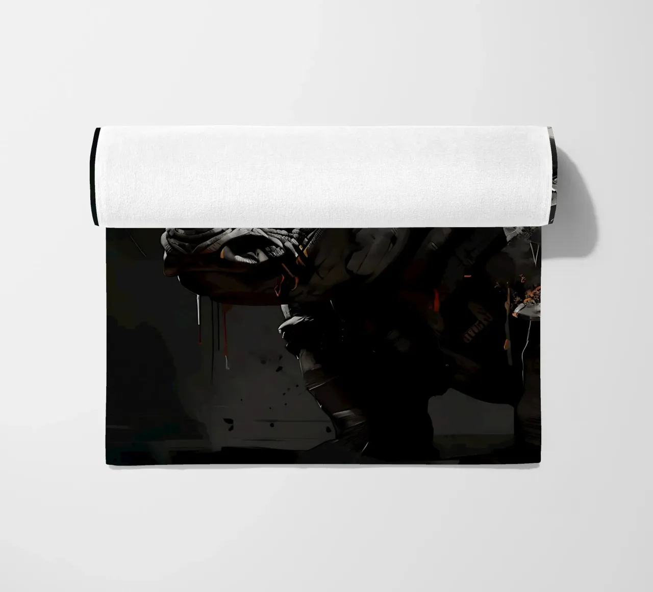 Nashorn_Stil_I_1 beach towel by Tierisch bunt by LK