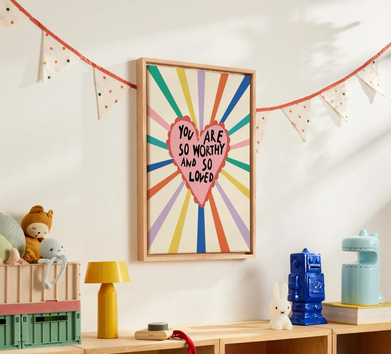 sei così degno tela con Cornice a cassetta da art quots shop
