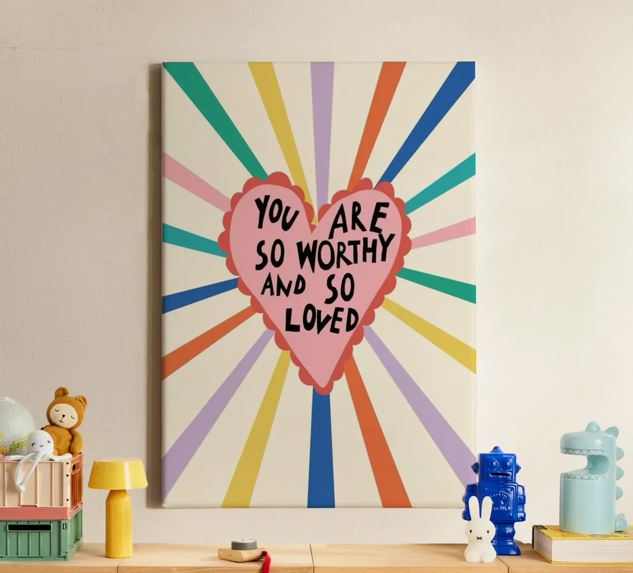 sei così degno tela con Cornice a cassetta da art quots shop