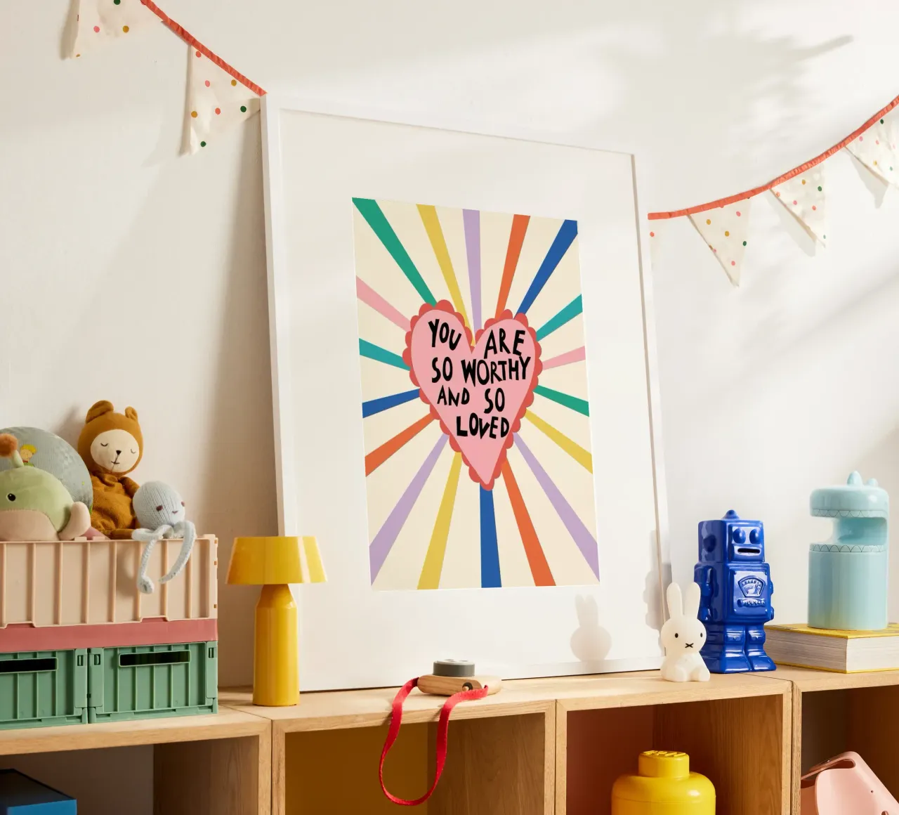 sei così degno poster con telaio in alluminio da art quots shop