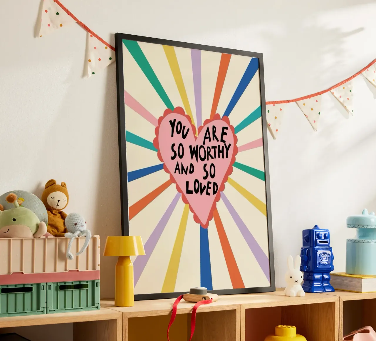 sei così degno poster con telaio in alluminio da art quots shop