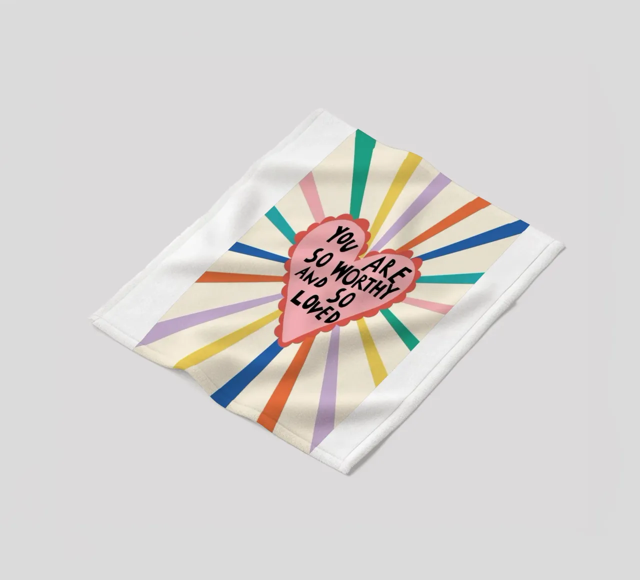 du bist so würdig Fleecedecke von art quots shop