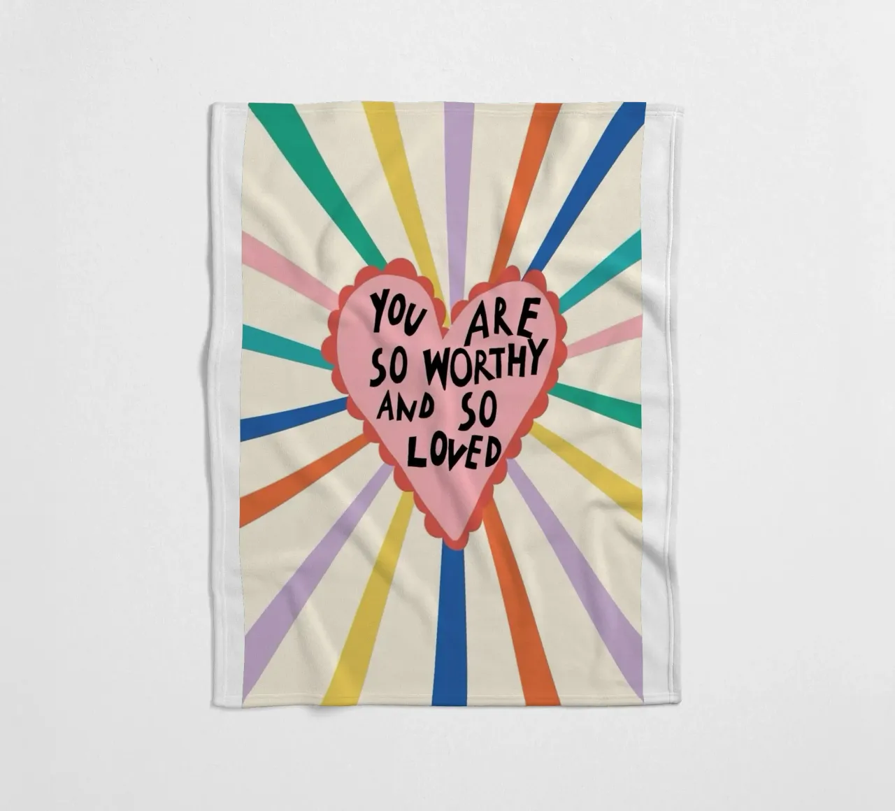 du bist so würdig Fleecedecke von art quots shop