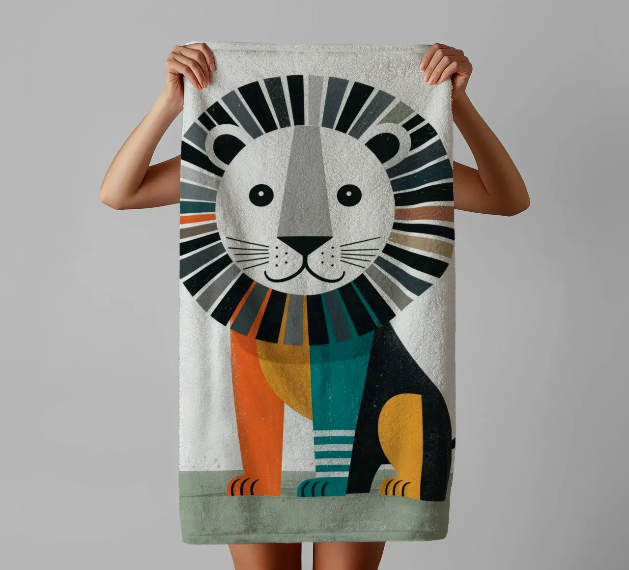 LITTLE LION badhanddoek van Klitzeklein