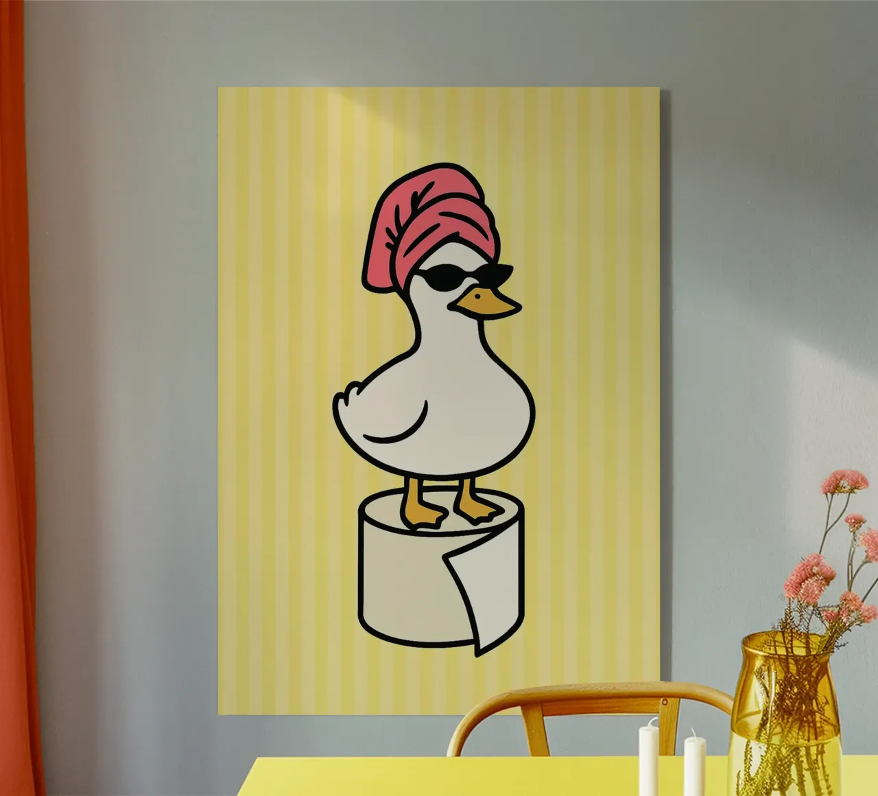 Silly Goose Duck Bathroom acrylic glass by oneroad
