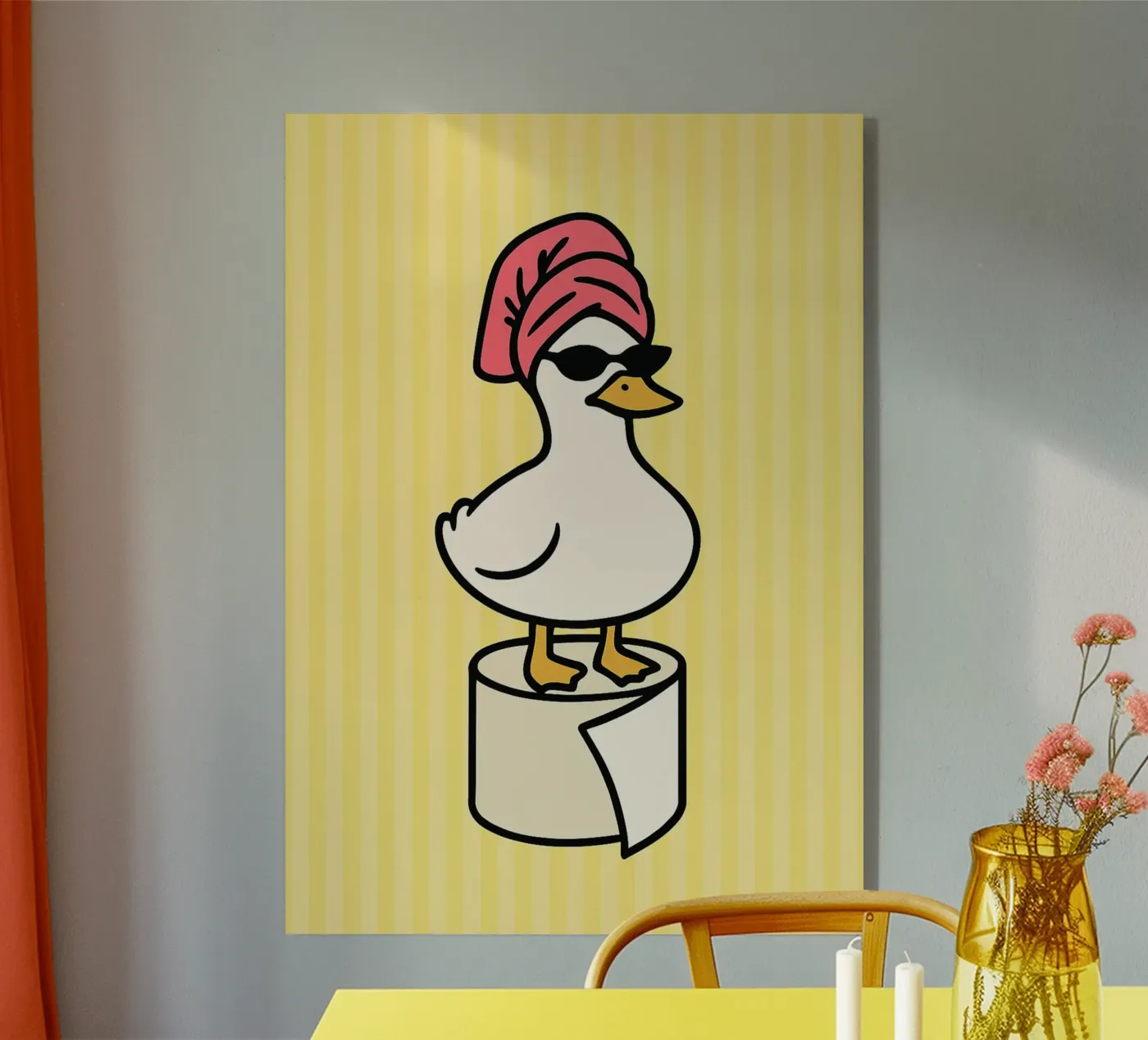 Silly Goose Duck Bathroom Acryl-Glas von oneroad