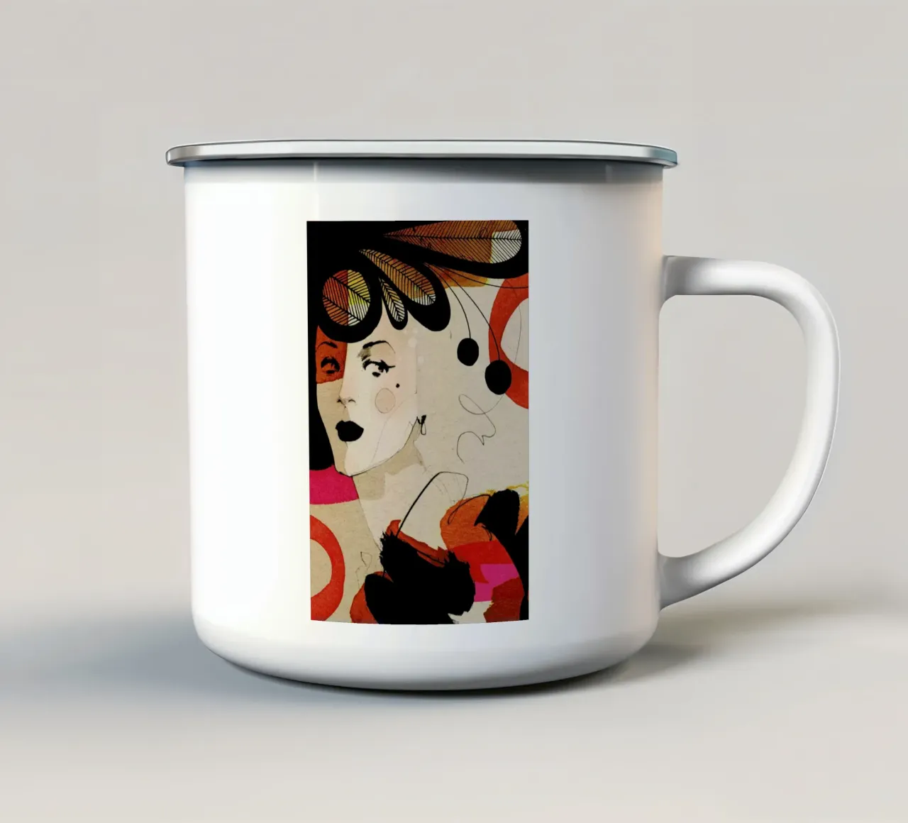 Bold 2 tazza in smalto da Ekaterina Koroleva