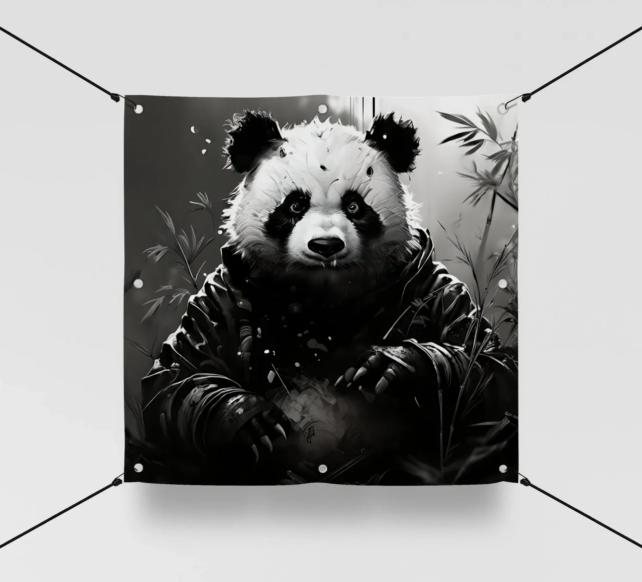 Panda_Stile_I_1 telo in pvc da Tierisch bunt by LK