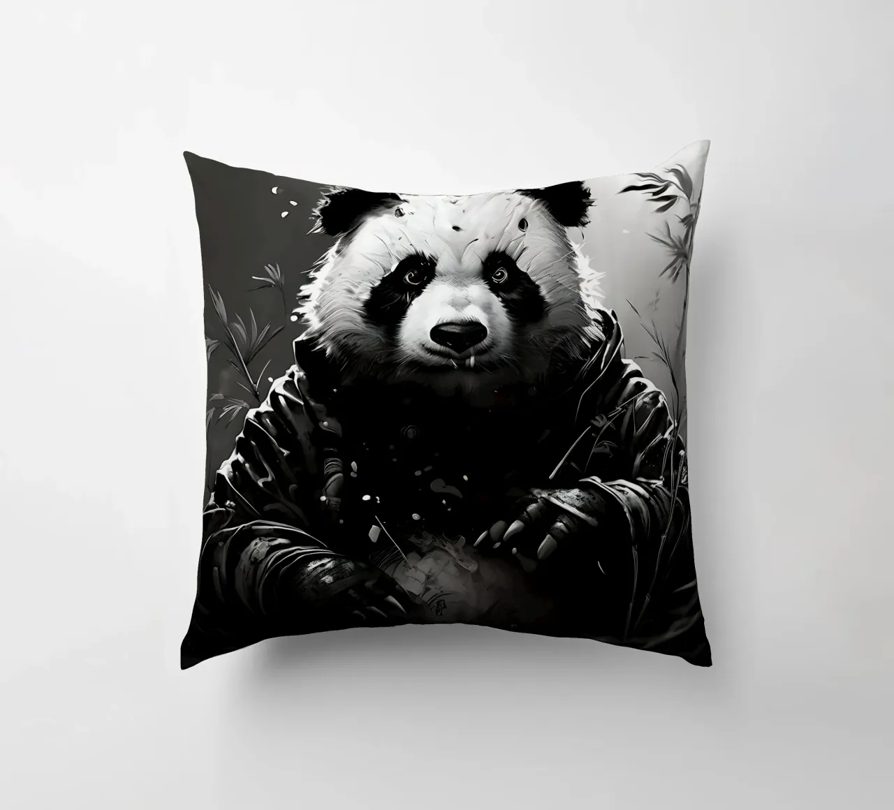 Panda_Stile_I_1 cuscino da Tierisch bunt by LK