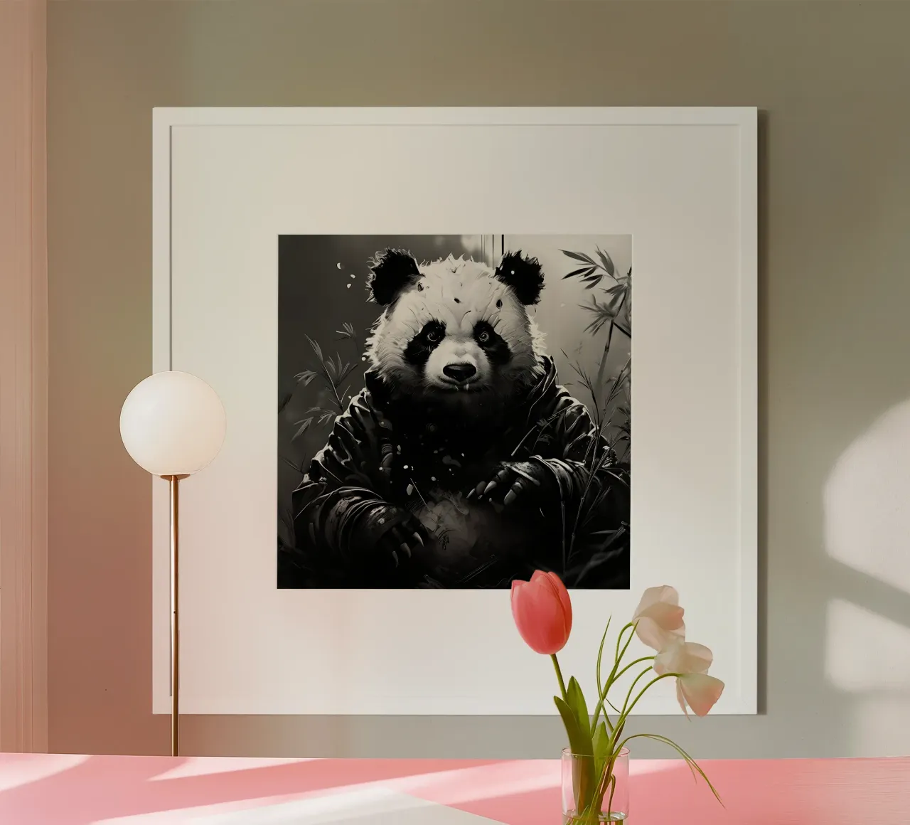 Panda_Stile_I_1 carta hahnemühle da Tierisch bunt by LK