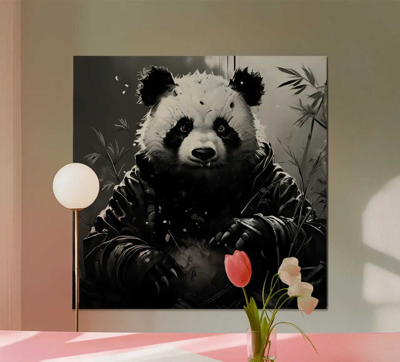 Panda_Stile_I_1 carta hahnemühle da Tierisch bunt by LK