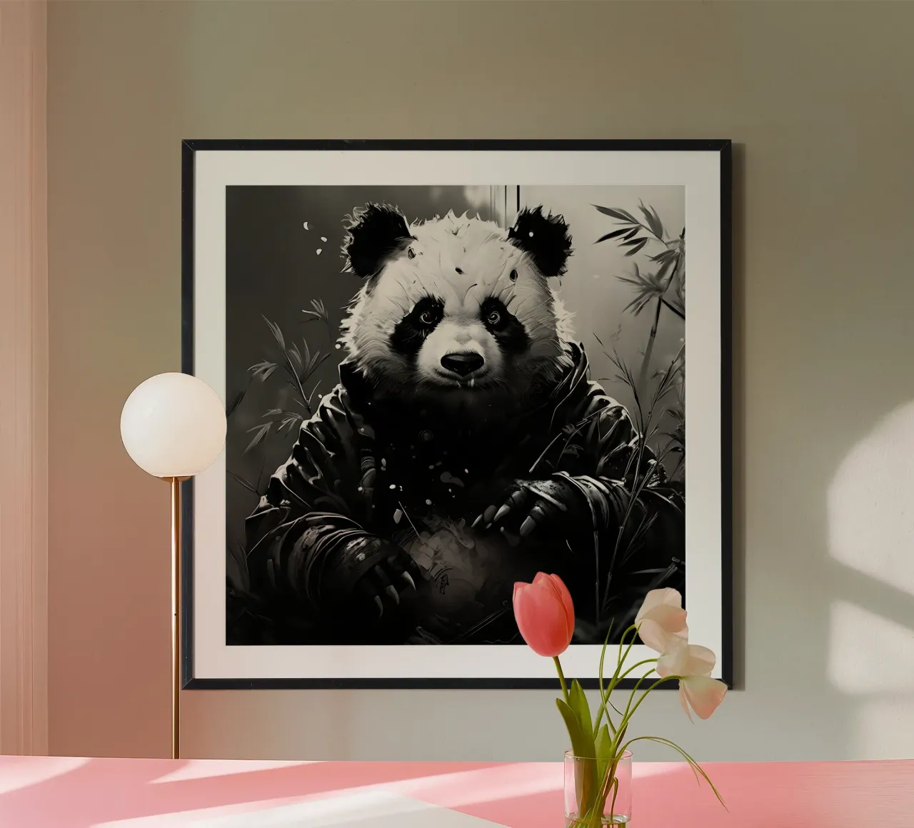 Panda_Stile_I_1 carta hahnemühle da Tierisch bunt by LK