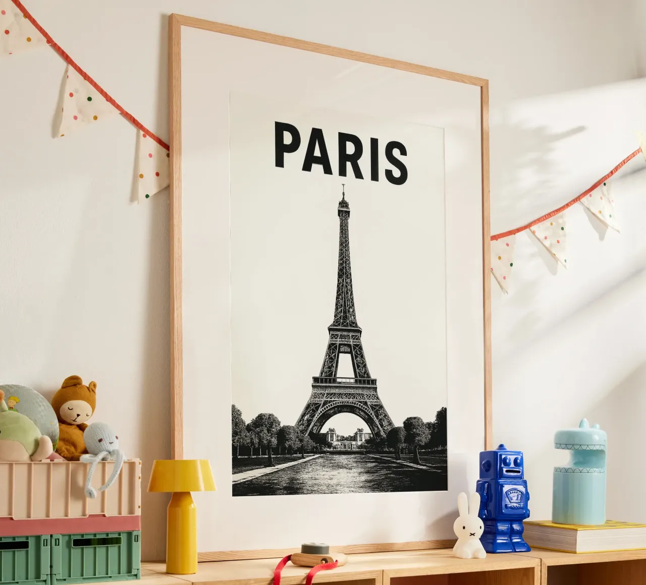 Eiffel Tower, Paris in black & white poster da Vintage Travelers