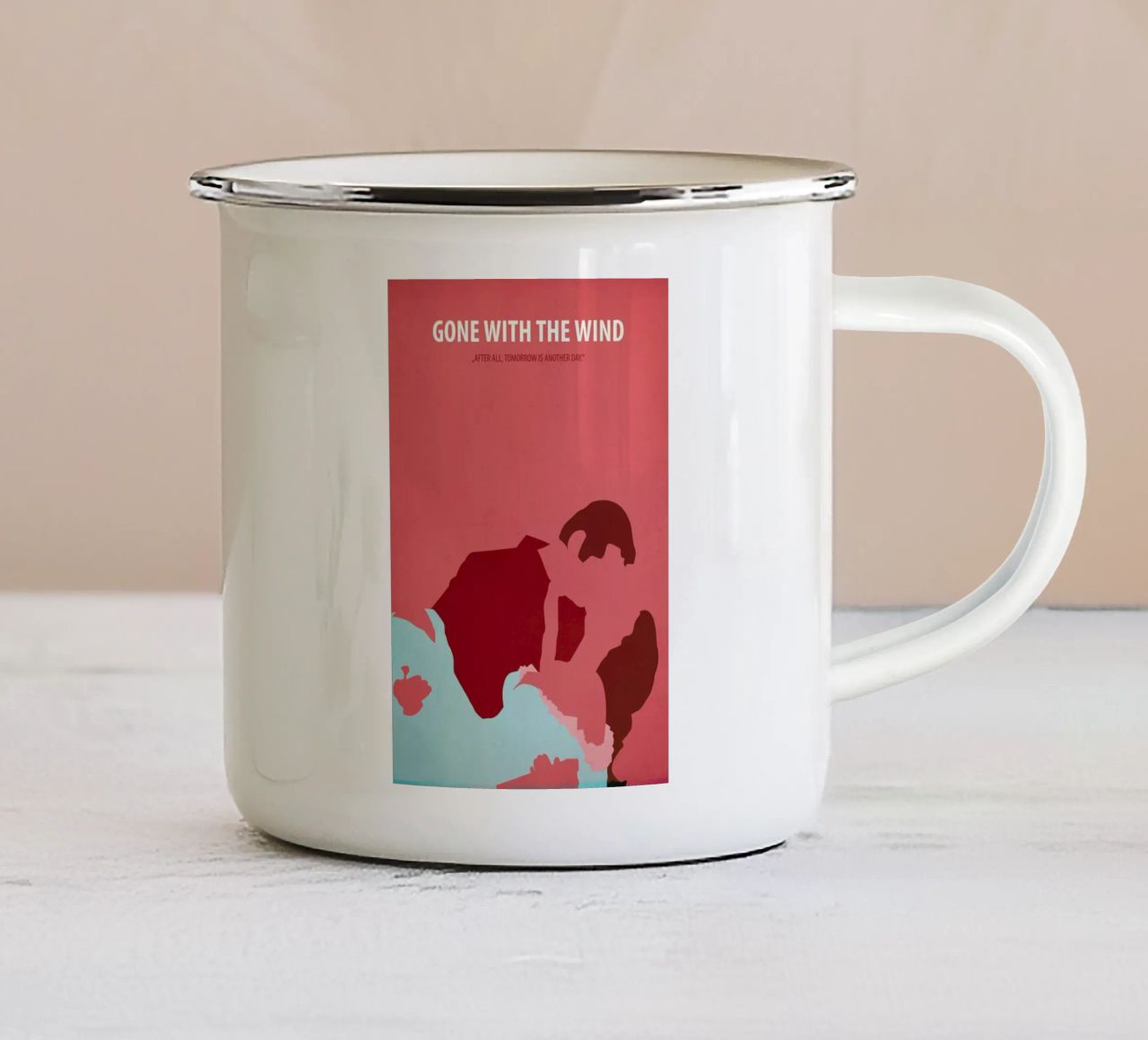 Gone with the Wind tazza in smalto da Fräulein Fisher