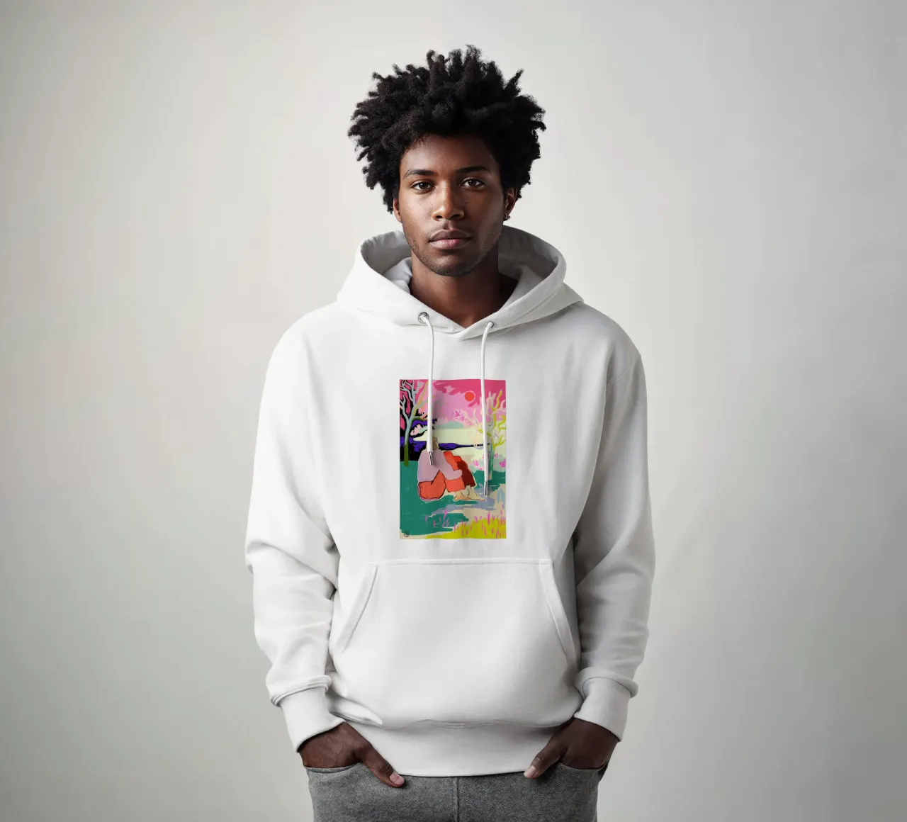 Looking Forward To The New Year felpa con cappuccio da Sandra Poliakov