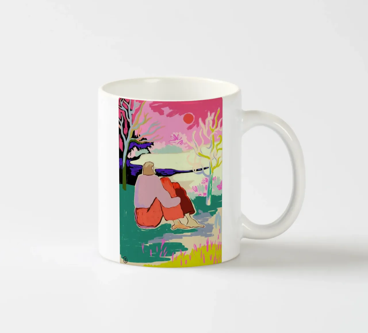 Looking Forward To The New Year tazza in ceramica da Sandra Poliakov