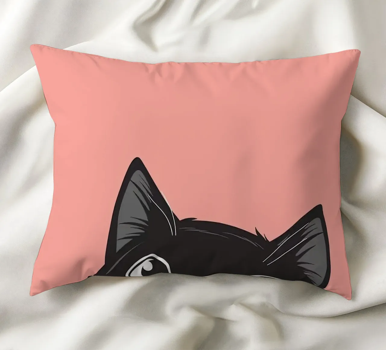 Cat Retro Minimal cuscino da Matthew P Link