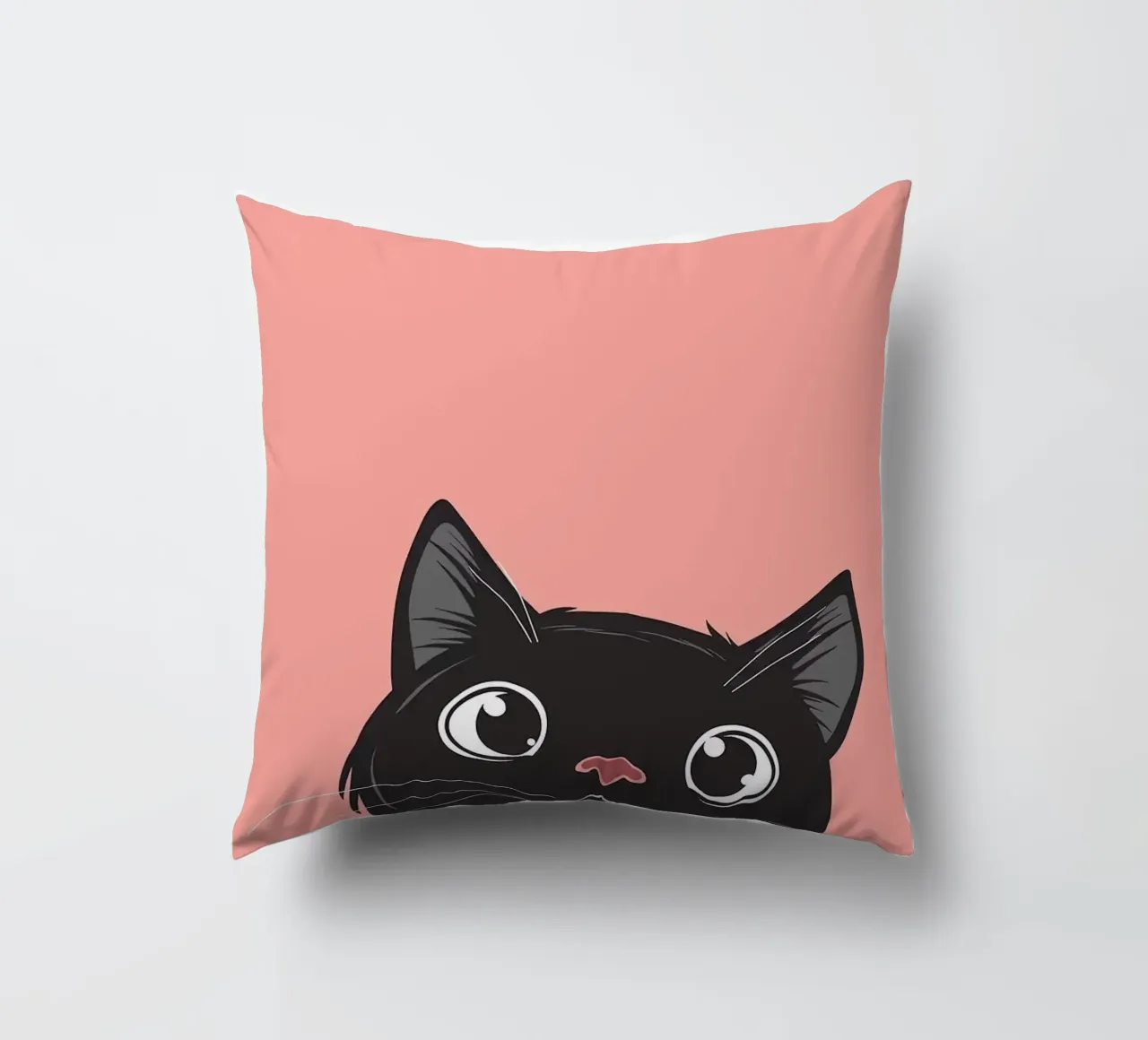 Cat Retro Minimal cuscino da Matthew P Link