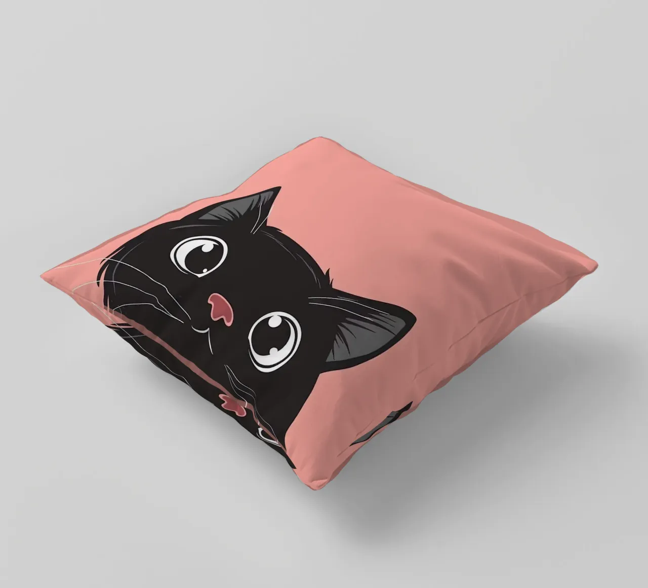 Cat Retro Minimal cuscino da Matthew P Link