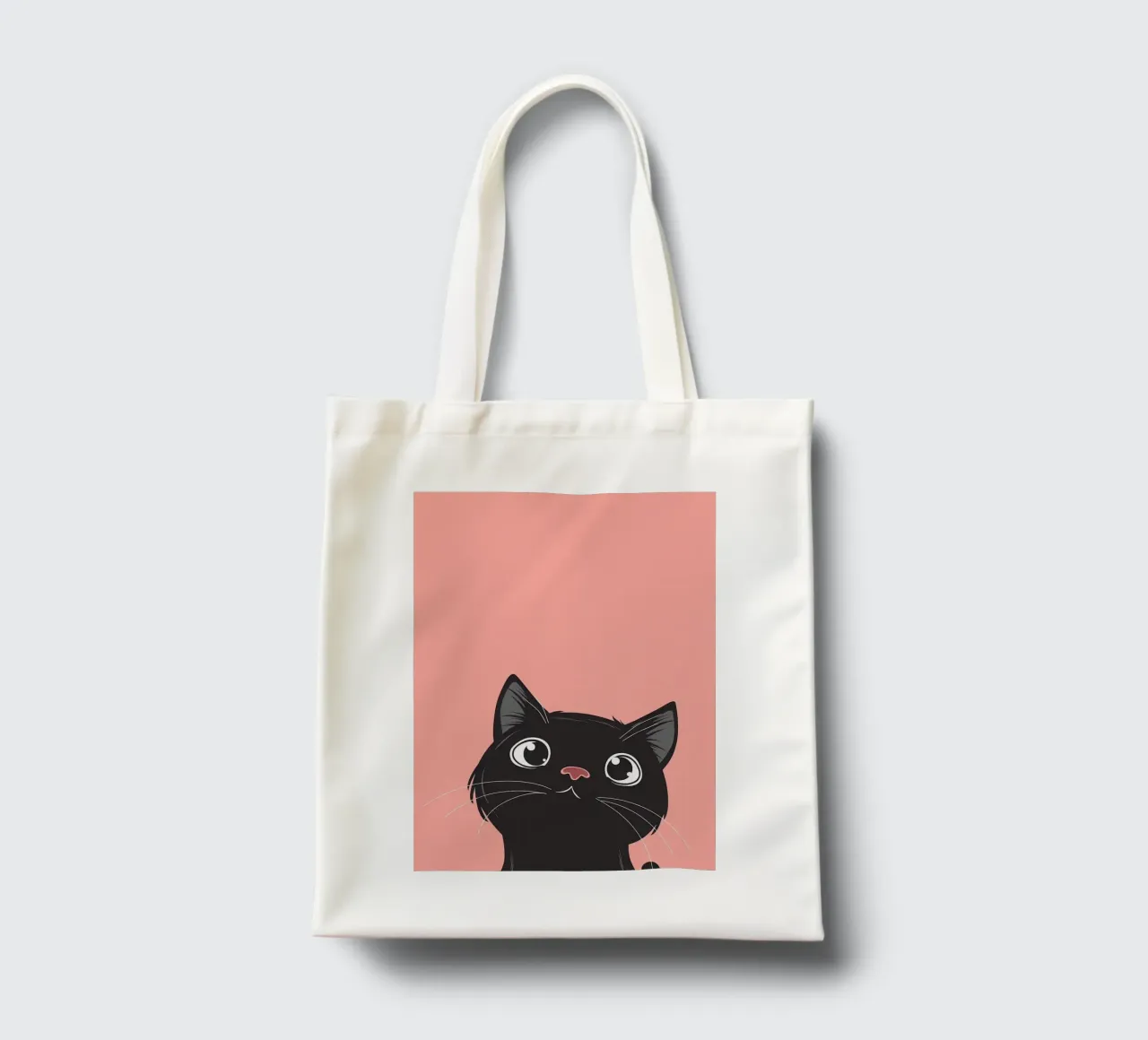 Cat Retro Minimal borsa in juta da Matthew P Link