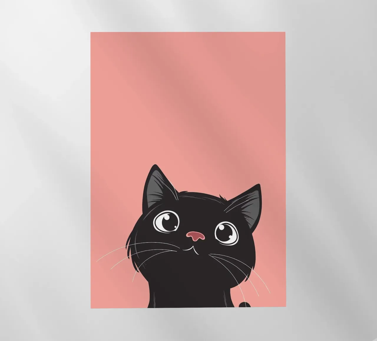 Cat Retro Minimal pellicola backlit da Matthew P Link