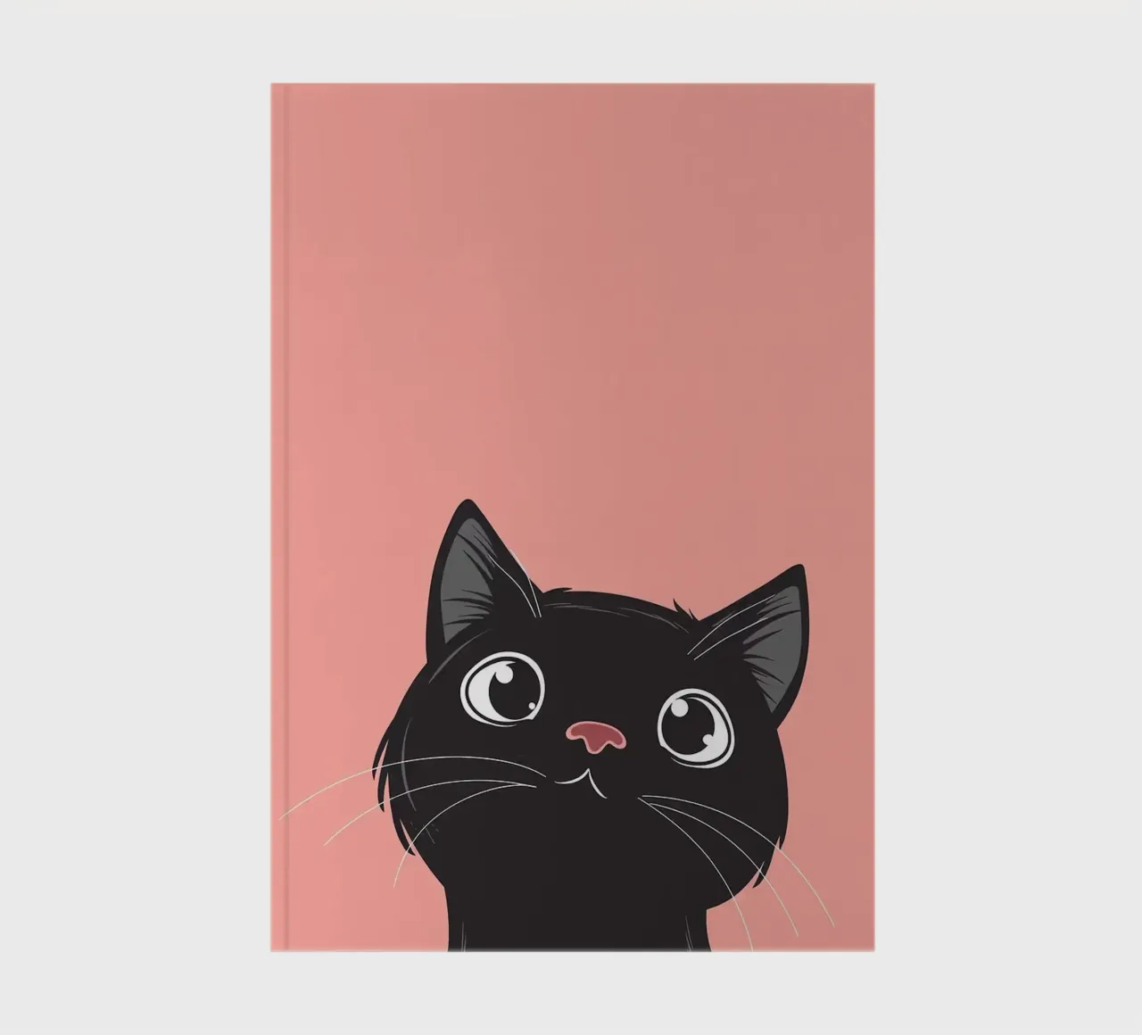 Cat Retro Minimal notebook by Matthew P Link