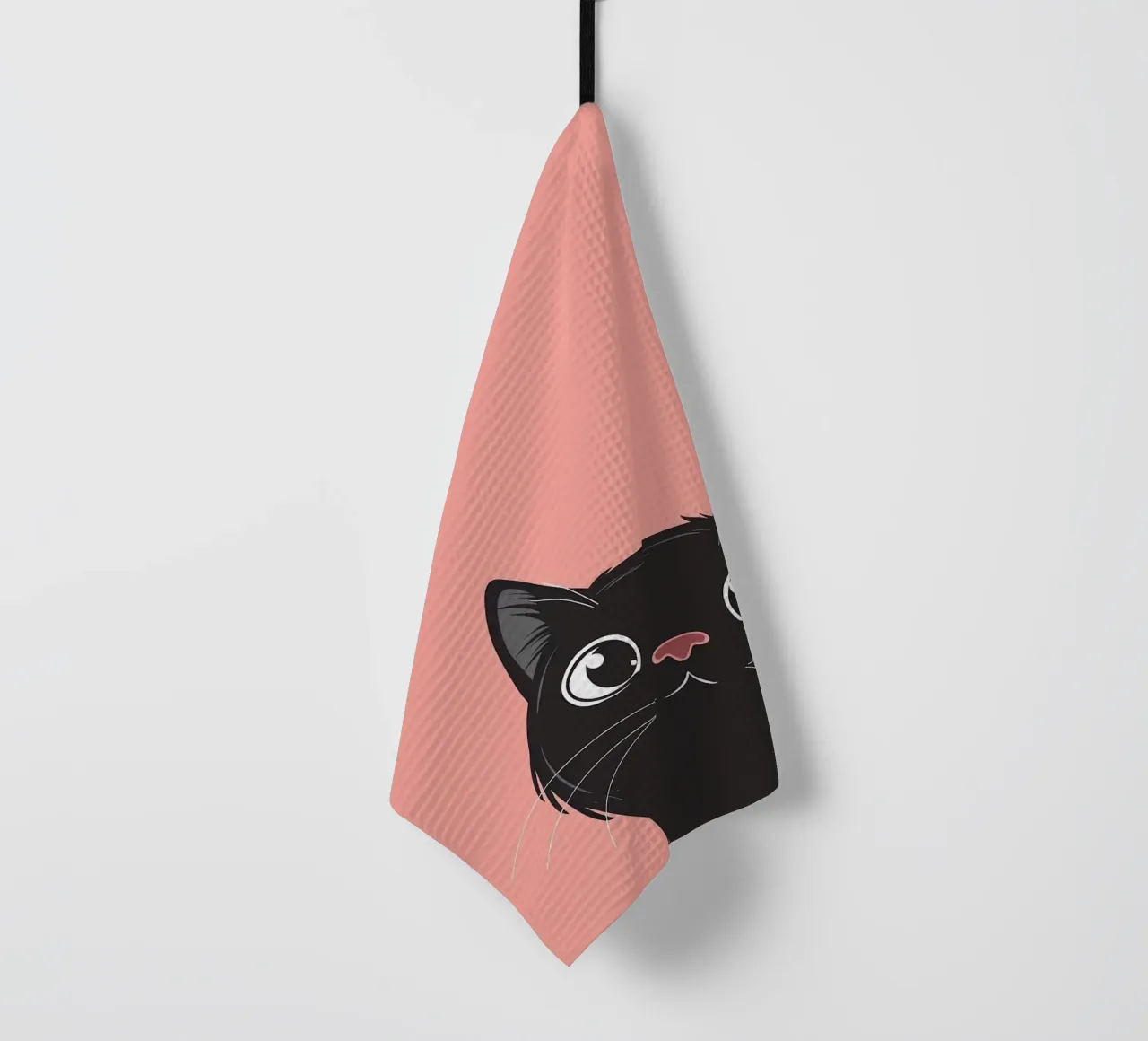 Chat Retro Minimal torchon de Matthew P Link