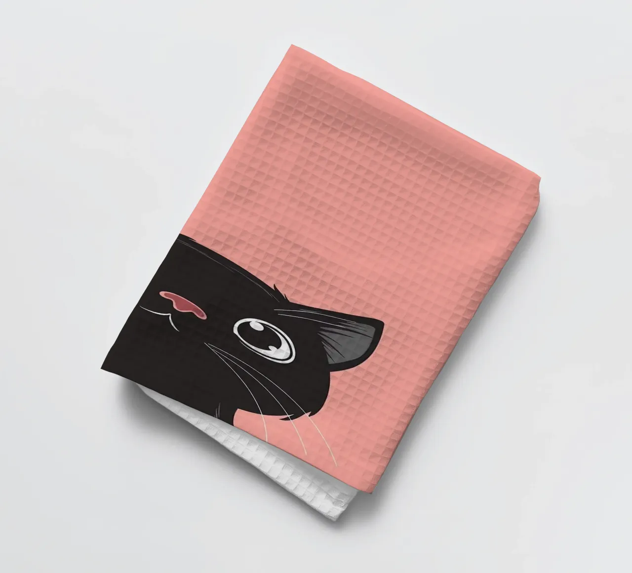 Chat Retro Minimal torchon de Matthew P Link