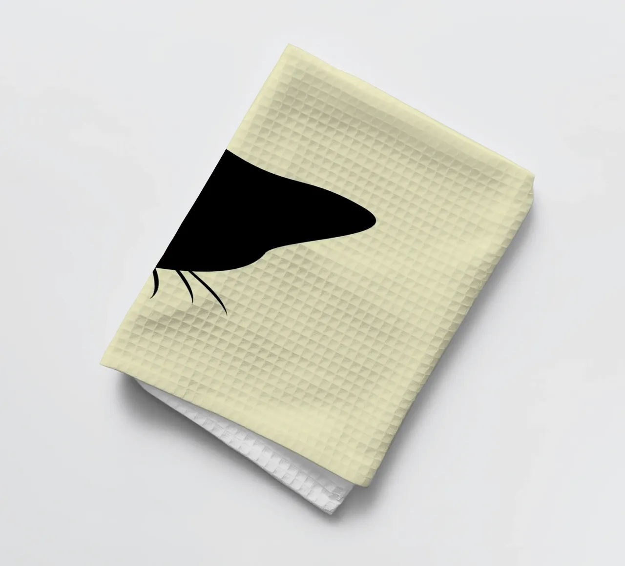 Cat silhouette tea towel by Matthew P Link