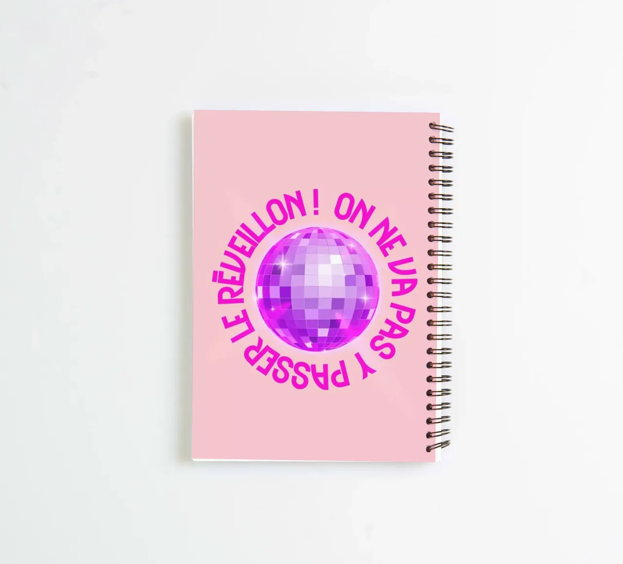 Disco Noël spiral notebook by Studio One