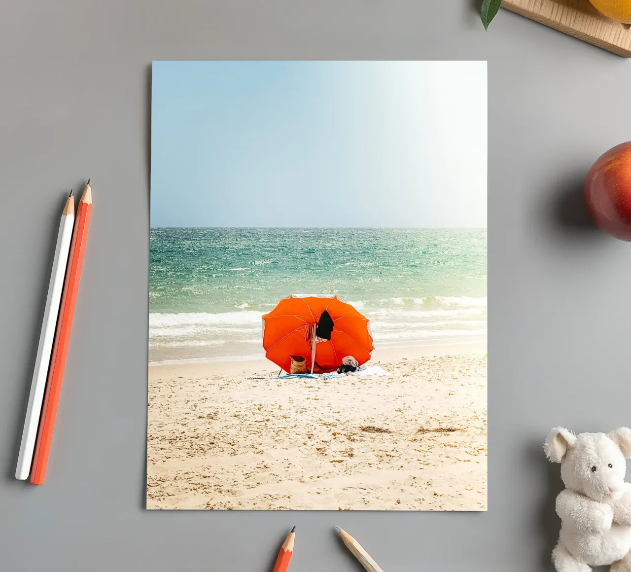 Orange Escape sticker sheet by Thilo Grøsch