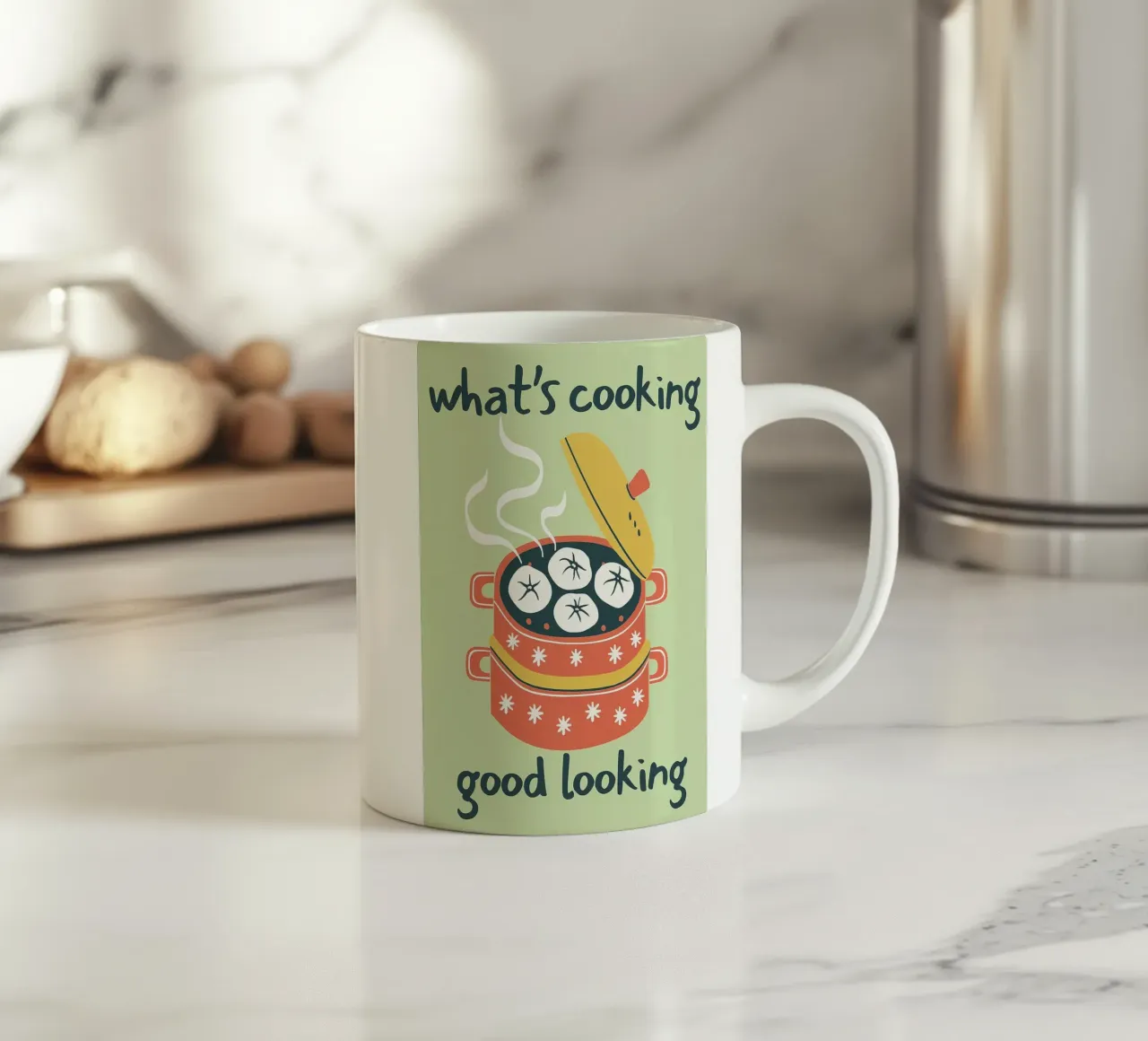 cosa sta cucinando cucina divertente e di bell'aspetto tazza in ceramica da oneroad