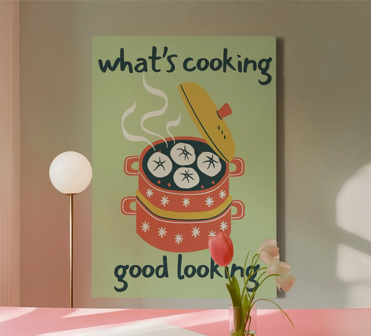 cosa sta cucinando cucina divertente e di bell'aspetto tela con Cornice a cassetta da oneroad