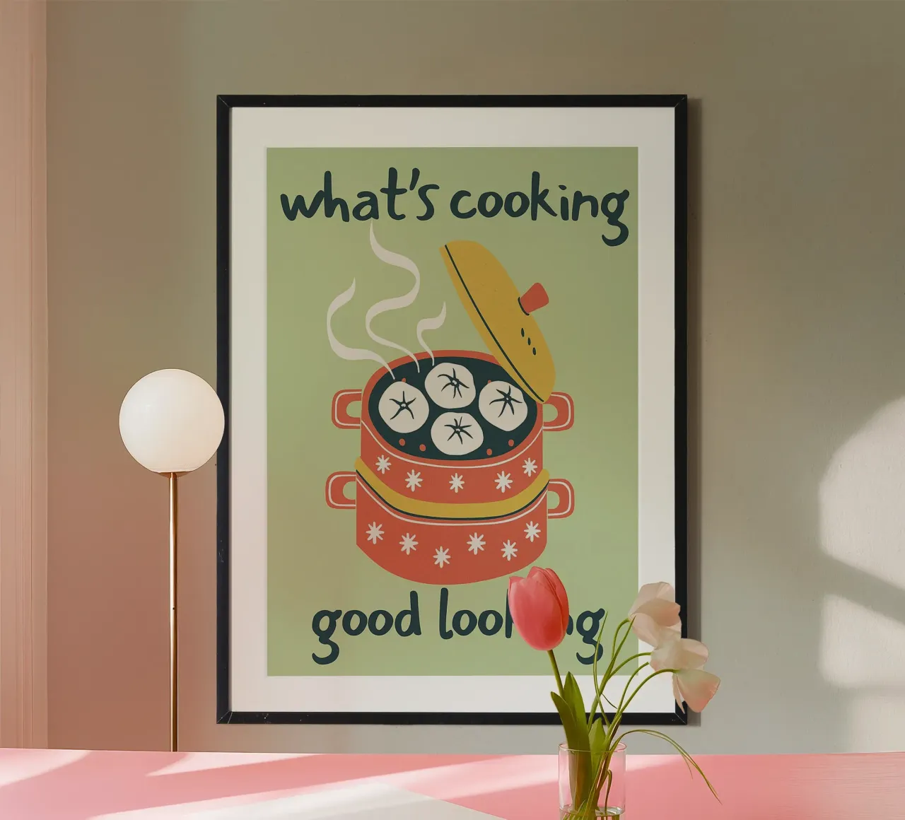 cosa sta cucinando cucina divertente e di bell'aspetto poster da oneroad
