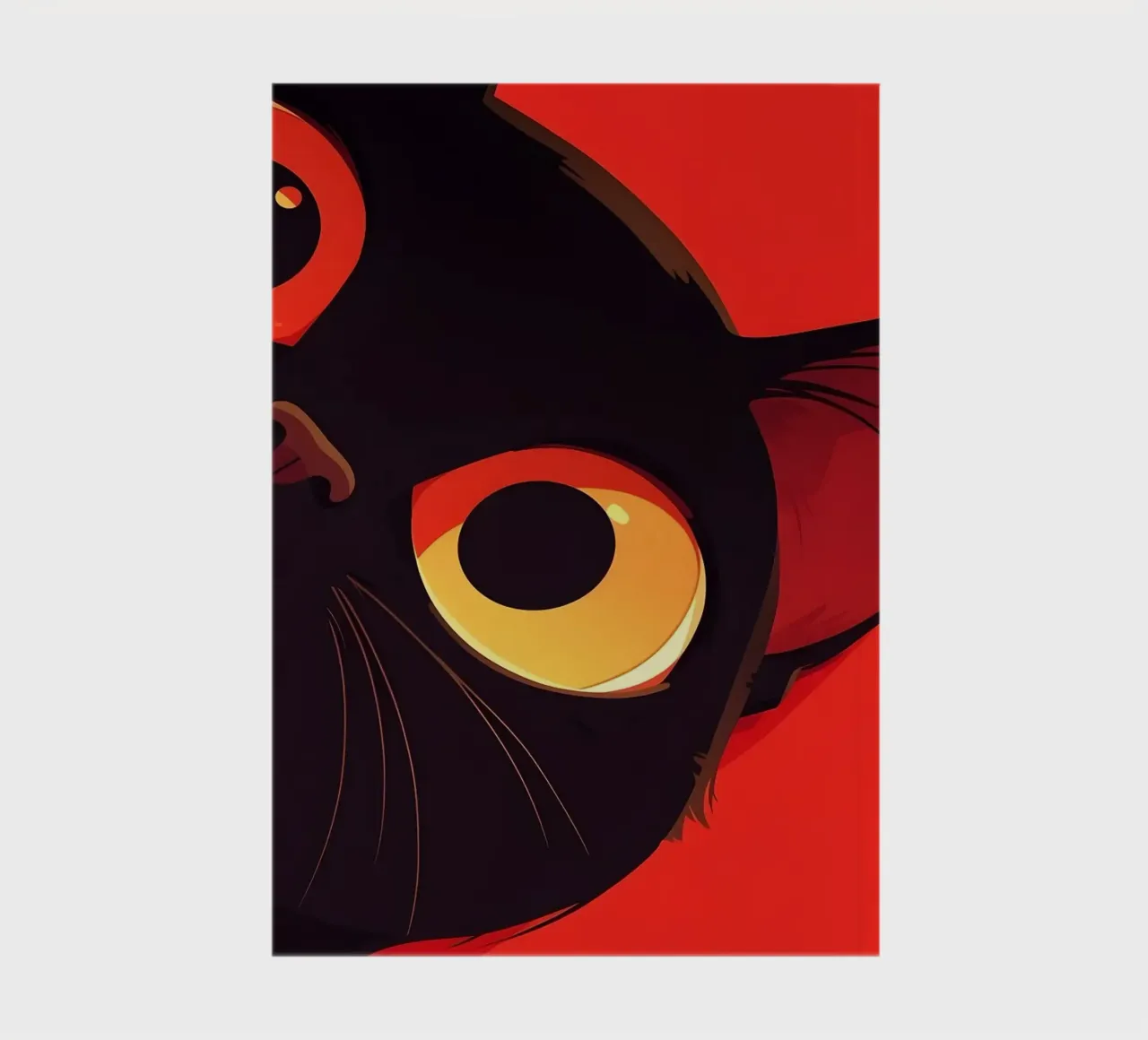 Black Cat Close-Up notebook by Matthew P Link