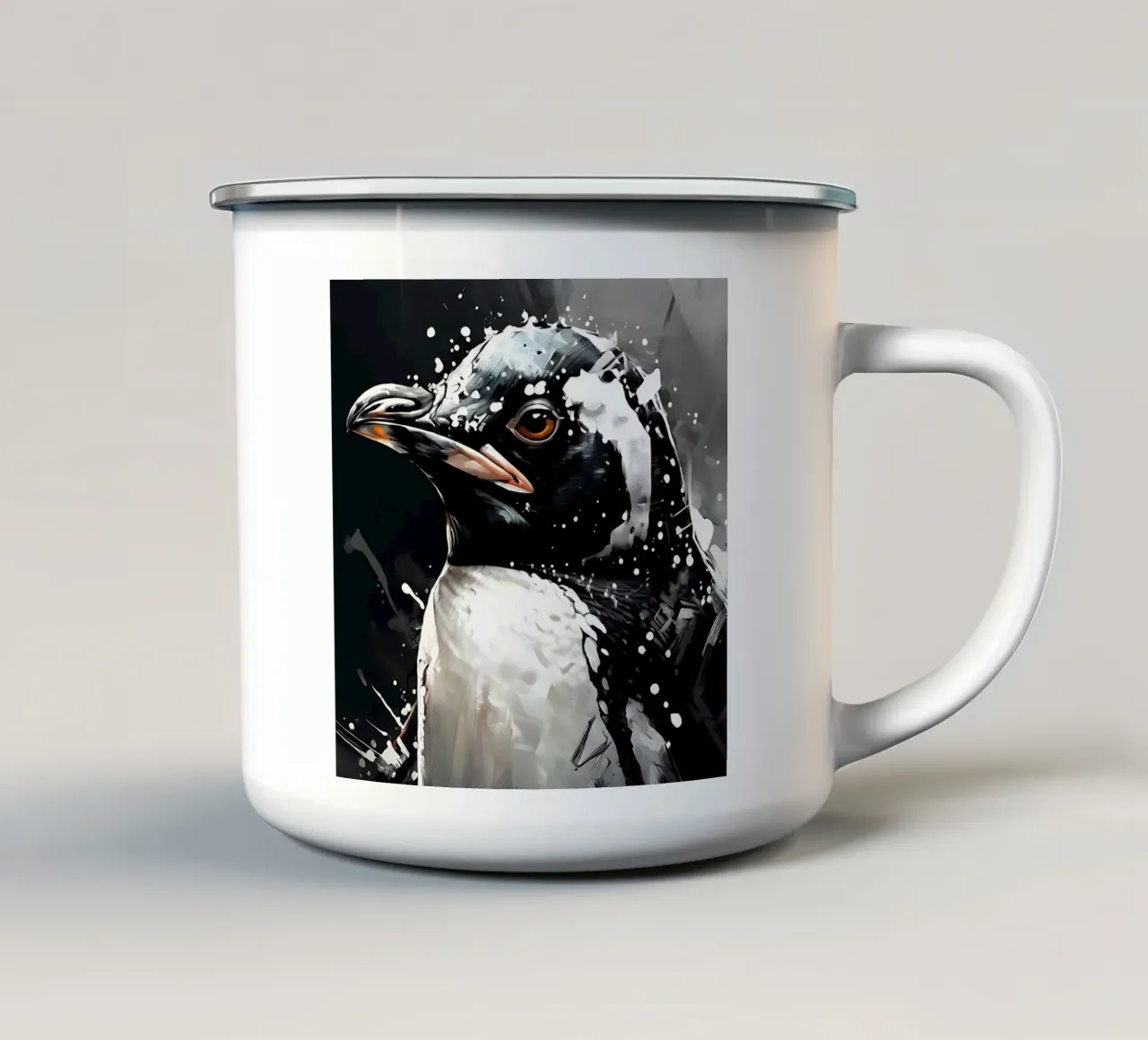 Pinguino_Stil_I_1 tazza in smalto da Tierisch bunt by LK