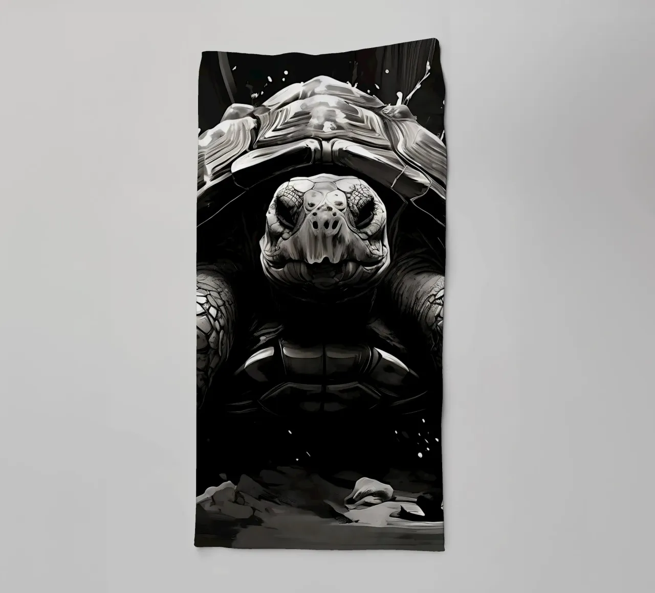 Turtle_style_I_1 towel by Tierisch bunt by LK