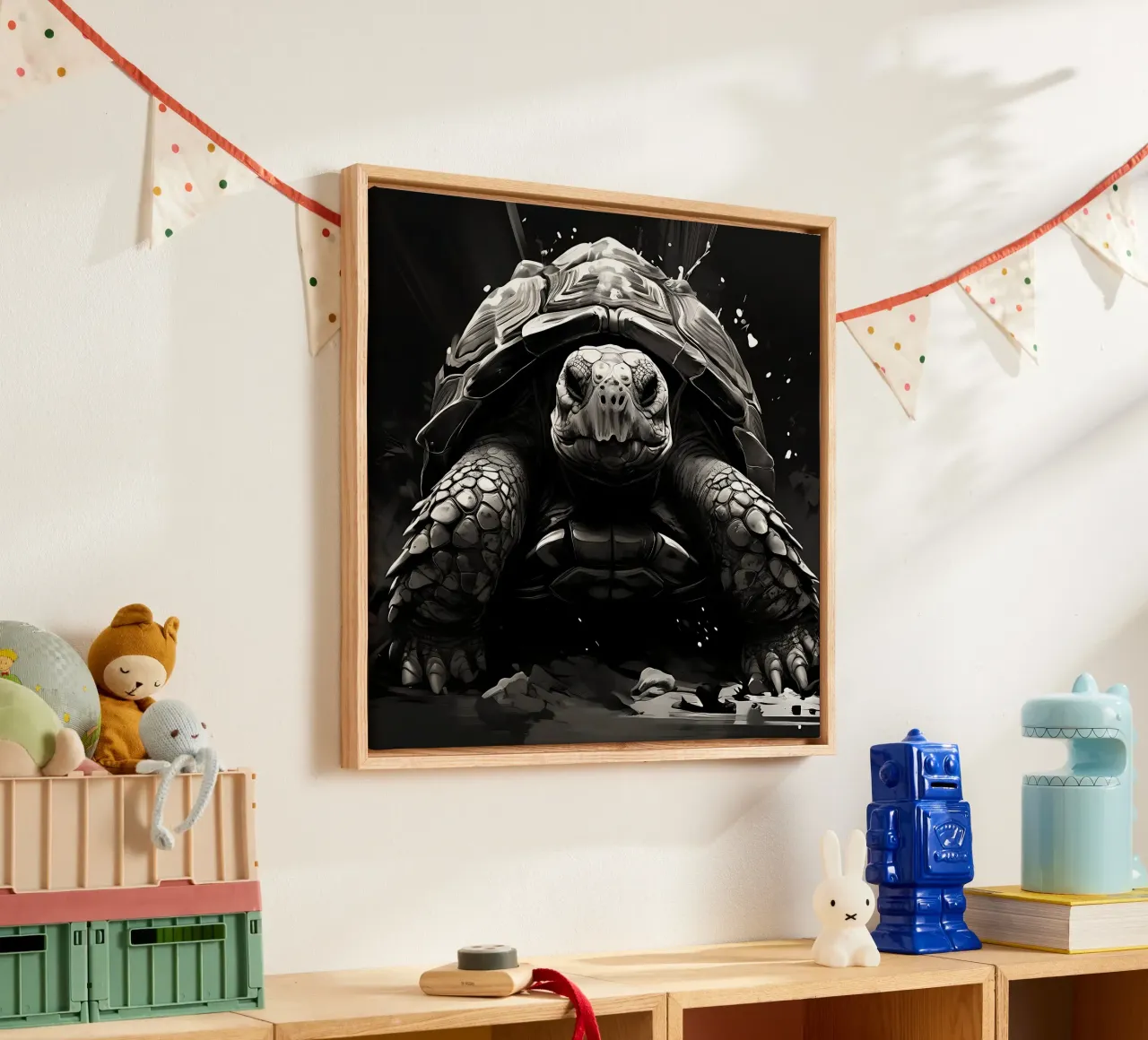 Turtle_style_I_1 canvas by Tierisch bunt by LK