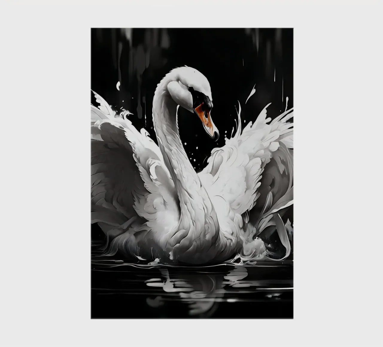 Swan_style_I_1 notebook by Tierisch bunt by LK