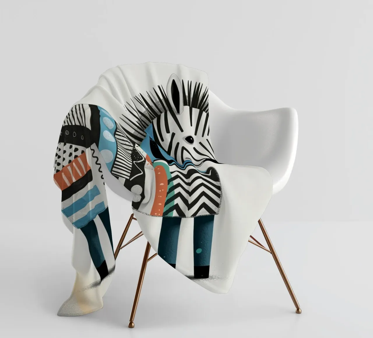 Happy Zebra coperta in pile da Klitzeklein